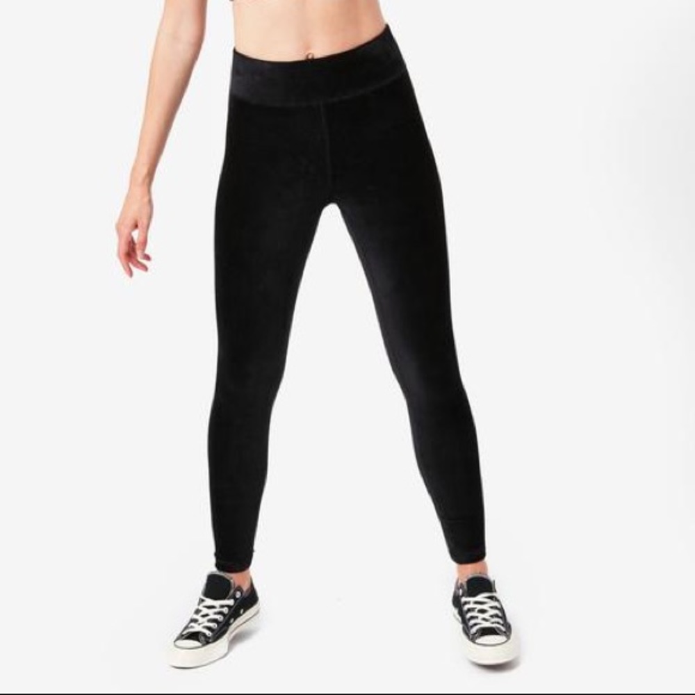 NEW TEREZ Black Stretch Corduroy Leggings Sz XS